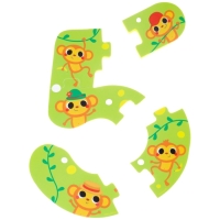 Мягкий пазл для малышей &laquo;Учим цифры: Животные&raquo;, 5 пазлов, Крошка Я