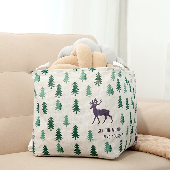 Корзинка для игрушек &laquo;Лес&raquo; 32 &times; 32 &times; 32 см, МИКС