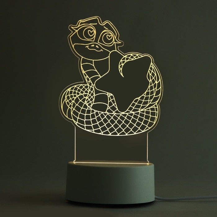 Светильник новогодний из акрила &laquo;Новый год: Волшебных моментов&raquo;, 11,8 х 22 см, модель GBV-0121