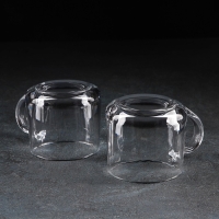 Набор кружек стеклянных &laquo;Классика&raquo;, 2 предмета: 350 мл