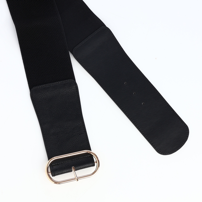 Ремень женский, ширина 7 см, пряжка золото, цвет чёрный Ремень женский, ширина 7 см, пряжка золото, цвет чёрный