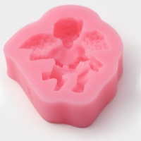 Молд Доляна &laquo;Ангел с гармошкой&raquo;, силикон, 9&times;7,4&times;2 см, цвет МИКС