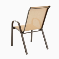 Набор садовой мебели: стол + 4 стула, бежевый, текстилен Набор садовой мебели: стол + 4 стула, бежевый, текстилен