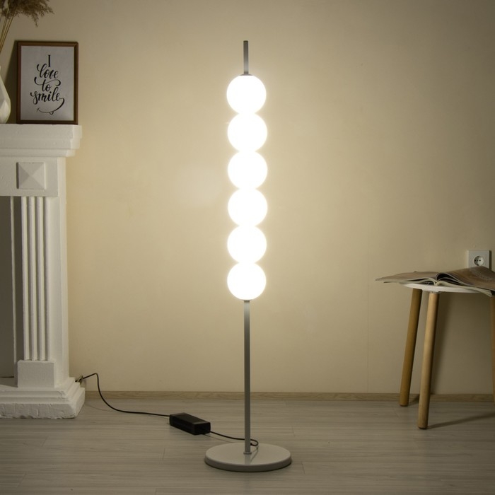 Торшер "Тапиока" 6хLED 20Вт 4000К белый 28х28х140см