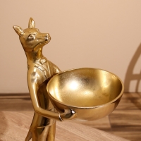 Блюдо "Волк угощает" алюминий 20х25х42 см