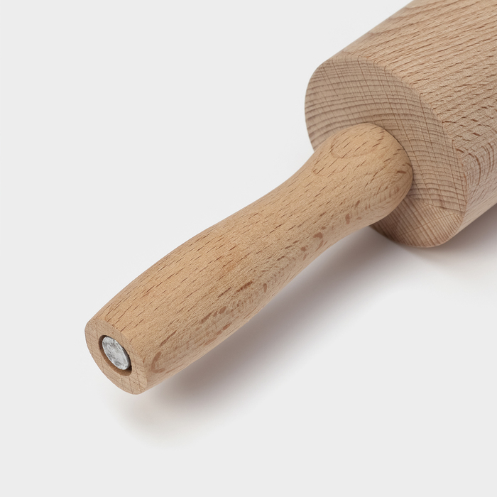 Скалка Adelica &laquo;Для Профи&raquo;, с вращающейся ручкой, 60&times;6 см, бук