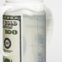 Бутылочка для кормления &laquo;100 долларов&raquo;, 250 мл., классическое горло, от 0 мес, цилиндр, с ручками