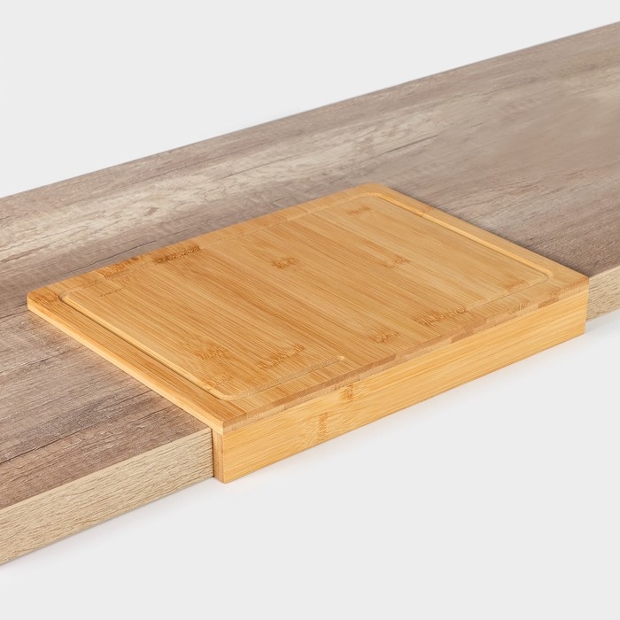 Доска разделочная Доляна &laquo;Идея&raquo;, 35&times;25 см, бамбук