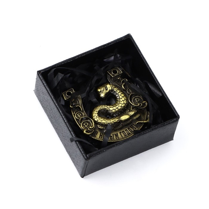 Подкова новогодняя в коробке &laquo;Новый год: С Новым годом!&raquo;, 3.5 см