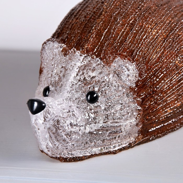 Светодиодная фигура &laquo;Ёжик&raquo; 35 &times; 16 &times; 20 см, акрил, 30 LED, 220 В, свечение белое