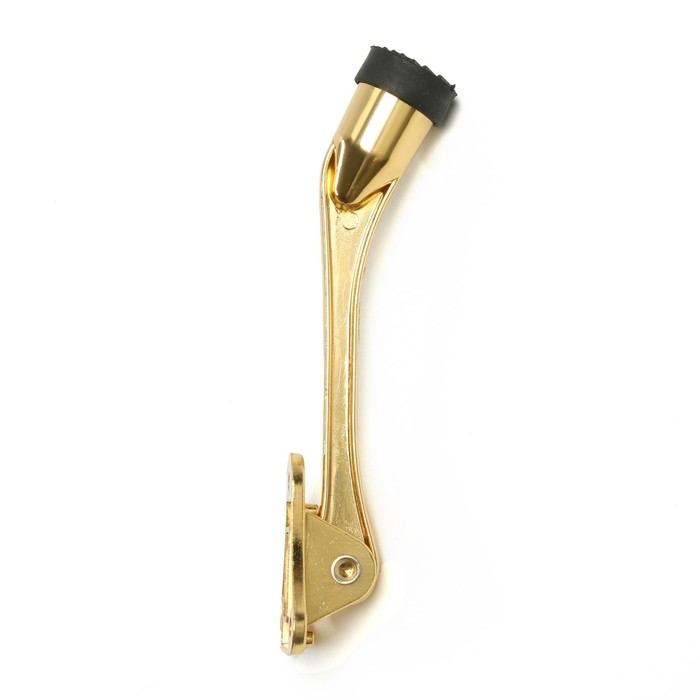 Фиксатор дверной LOCKLAND, Фиксатор дверной LOCKLAND, "козья ножка", цвет золото