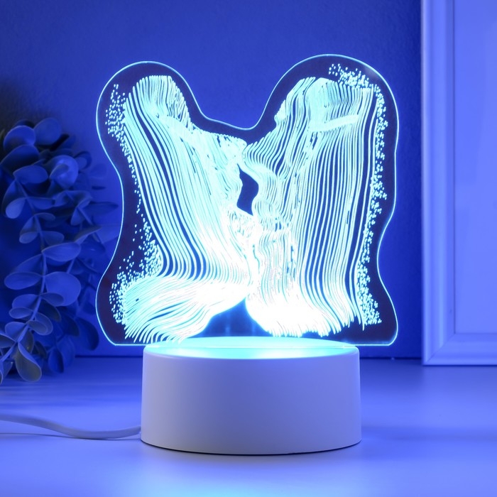 Светильник "Поцелуй" LED RGB от сети RISALUX
