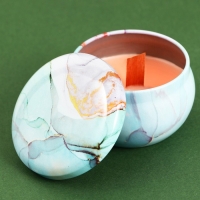 Ароматическая свеча из соевого воска &laquo;Сказочная&raquo;, аромат бабл гам, 6 х 6 х 4 см.