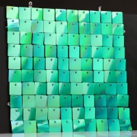 Панель с пайетками для фотозоны, квадратные, 30*30см, цвет зеленый