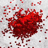 Наполнитель для шара &laquo;Блёстки&raquo;, d=3 мм, 1 кг, цвет красный