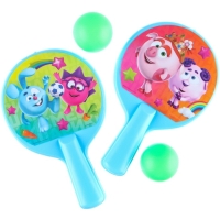 Набор игровой, ракетки 8×12 см и два мячика, Смешарики Набор игровой, ракетки 8×12 см и два мячика, Смешарики