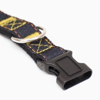 Ошейник "Джинс", чёрный подклад, ширина 2 см Ошейник "Джинс", чёрный подклад, ширина 2 см