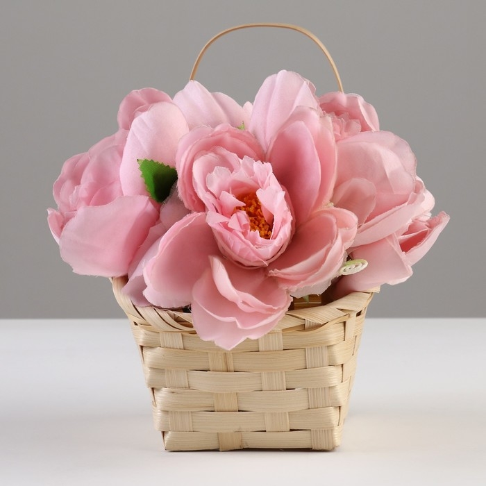 Корзина плетеная, D14 x 13 х H6,5 х 11 х 20 см, бамбук Корзина плетеная, D14 x 13 х H6,5 х 11 х 20 см, бамбук