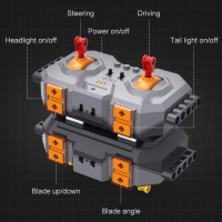 Конструктор радиоуправляемый &laquo;Строительный бульдозер&raquo;, 2826 деталей, масштаб 1:17