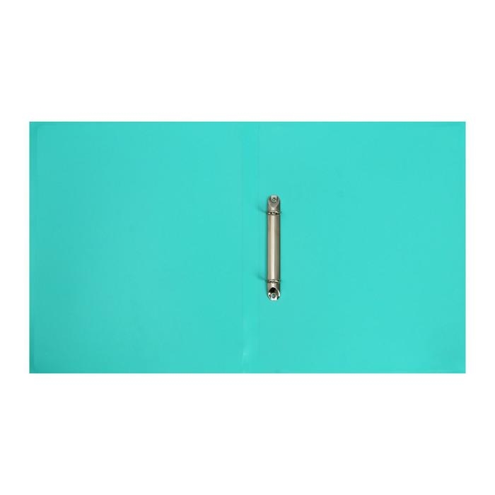 Папка на 2 кольцах А4 Calligrata, 18 мм, 500 мкм, ледяной зеленый