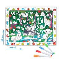 Пазл &laquo;Собери, найди, раскрась. Тайна джунглей&raquo;, 60 деталей