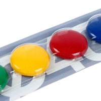 Магниты для досок 40 мм, 4 штуки, GLOBUS цветные, в блистере Магниты для досок 40 мм, 4 штуки, GLOBUS цветные, в блистере