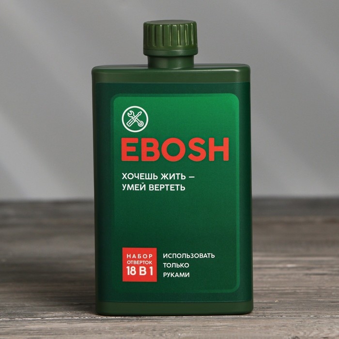 Набор отверток в фляге &laquo;Хочешь жить&raquo;, универсальный, 18 предметов