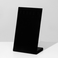 Подставка под кулоны, цепи, 6 крючков, 19,5&times;11,5&times;7 см, цвет чёрный