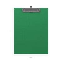 Планшет с зажимом А4, 2 мм, ErichKrause Standard, бумвинил, зеленый