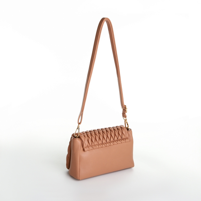 Сумка женская мессенджер на молнии, цвет бежевый Сумка женская мессенджер на молнии, цвет бежевый