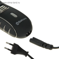 Электробритва Sakura SA-5414BK, АКБ, сеточная, 3 плавающие головки, триммер, чёрная