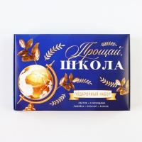 Подарочный набор на выпускной &laquo;Прощай школа&raquo; блокнот,ластик, 2 карандаша HB, значок,линейка