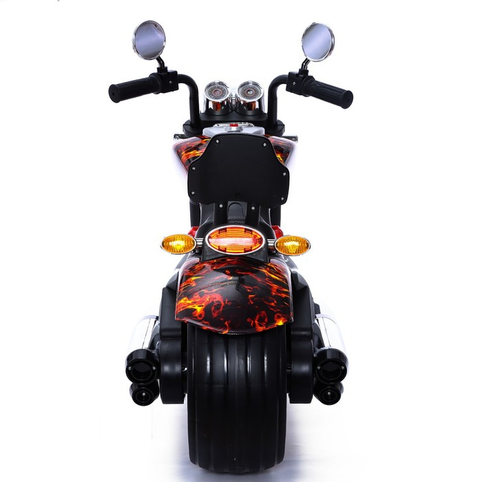Электромотоцикл &laquo;Чоппер&raquo;, 2 мотора, цвет пламя, глянец