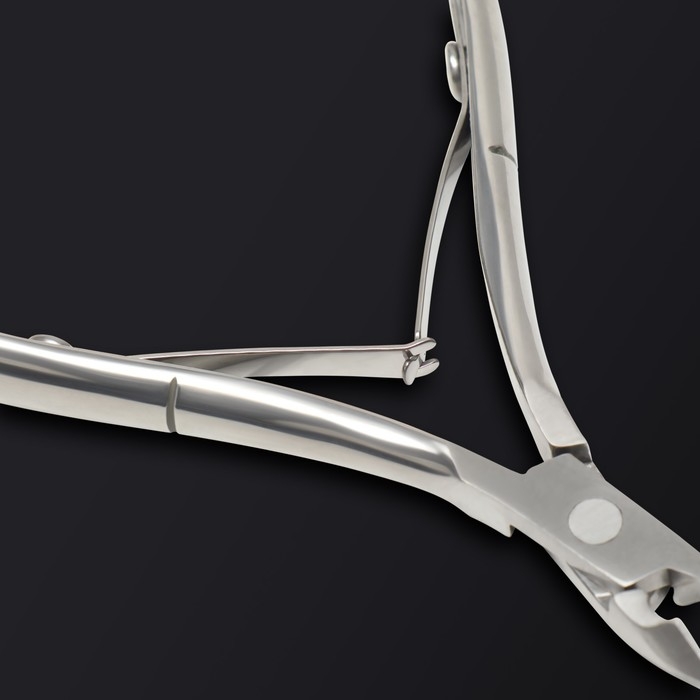 Кусачки маникюрные для кутикулы &laquo;Premium&raquo;, двойная пружина, 10,6 см, длина лезвия - 6 мм, на блистере, цвет серебристый