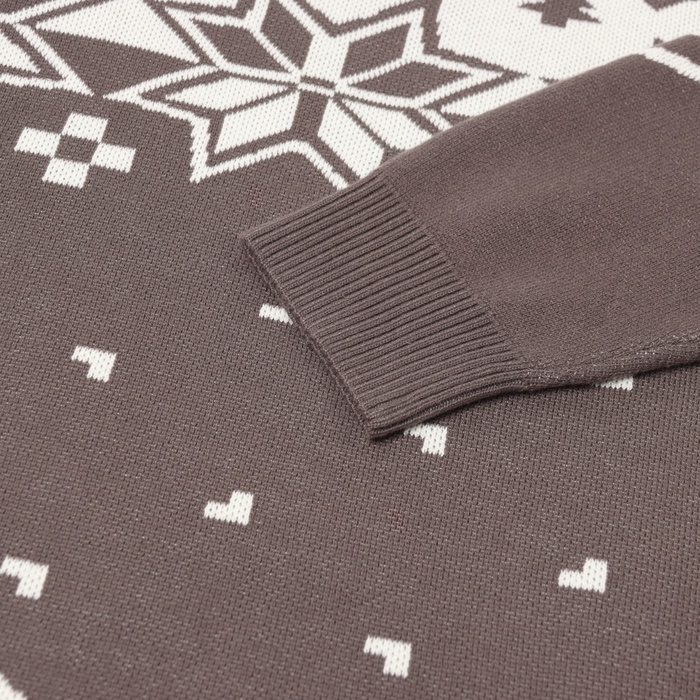 Новый год. Джемпер вязаный детский KAFTAN Scandinavia размер 36 (134-140 см), серый Новый год. Джемпер вязаный детский KAFTAN Scandinavia размер 36 (134-140 см), серый