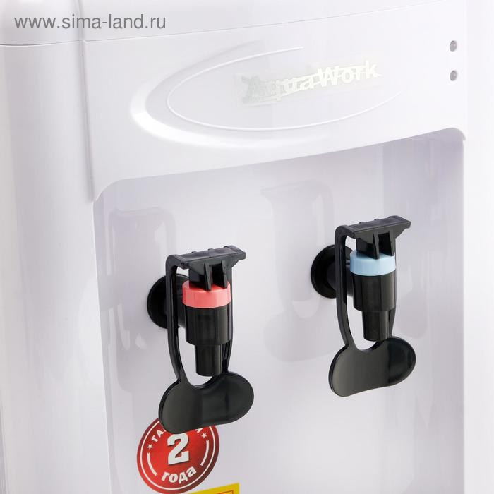 Кулер для воды AquaWork AW 0.7TDR, с нагревом/охлаждением, 700 Вт, белый с черным