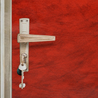 Комплект для обивки дверей 110 &times; 205 см: иск.кожа, поролон 5 мм, гвозди, струна, терракот, &laquo;Рулон&raquo;