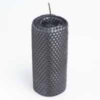 Свеча из вощины, 6х6х12,5 см, мокрый асфальт металлик Свеча из вощины, 6х6х12,5 см, мокрый асфальт металлик