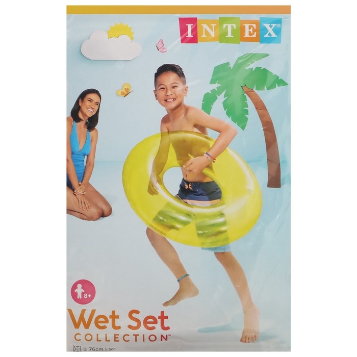 Круг для плавания &laquo;Льдинка&raquo;, d=76 см, от 8 лет, цвет МИКС, 59260NP INTEX