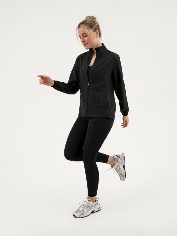 Ветровка женская Resport, р. 42, цвет чёрный, спортивная Ветровка женская Resport, р. 42, цвет чёрный, спортивная