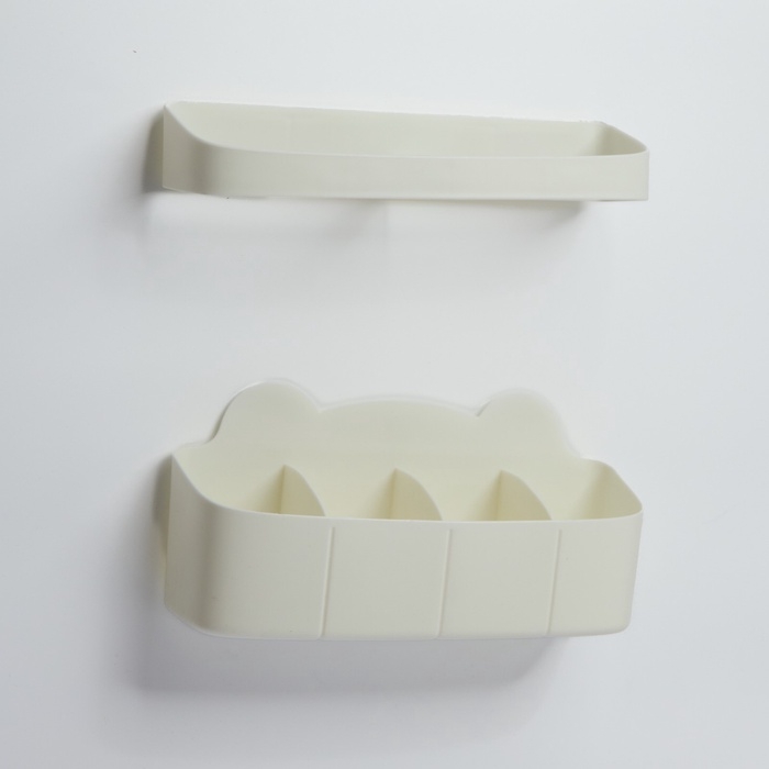 Подставка для зонтов, пластик, 23,5&times;7,5&times;11 см, 6,5&times;23,5&times;4 см, белая