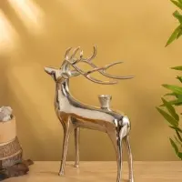 Подсвечник "Олень" 26,5х8,5х34,5 см, алюминий