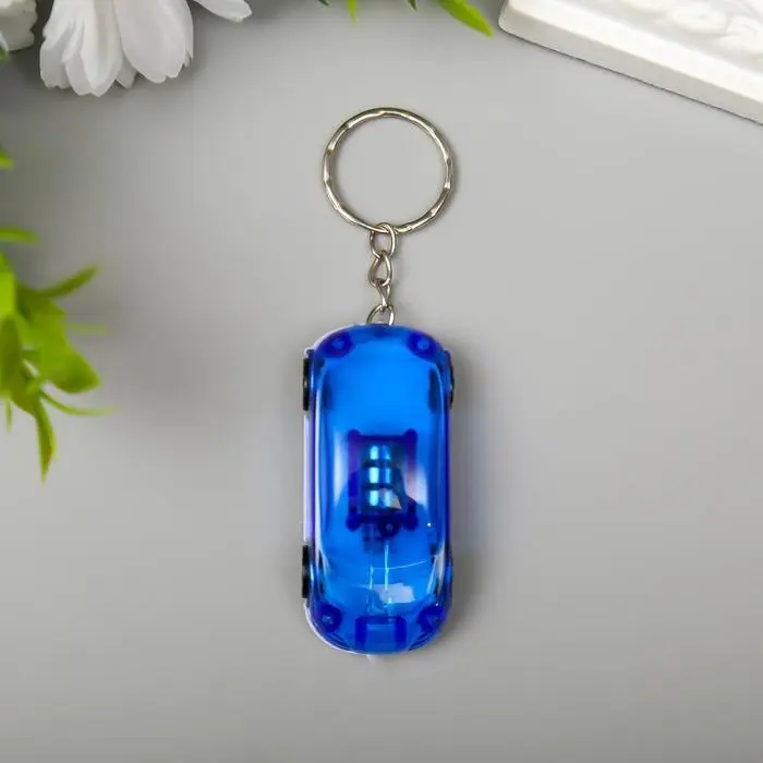 Фонарик свет на кольце "Машина" МИКС