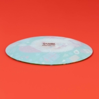 Блюдо сервировочное стеклянное &laquo;Дед мороз с подарками&raquo;, d=19 см