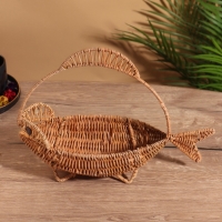 Корзинка в форме рыбки, 11х32х25 см, ротанг