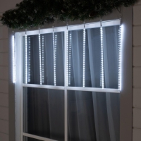 Гирлянда &laquo;Сосульки&raquo; 2.5 &times; 0.5 м, IP65, прозрачная нить, 288 LED, свечение белое с эффектом стекания, 12 В