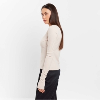 Джемпер с декоративным швом женский MIST р. 46, цвет молочный