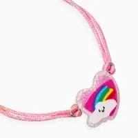 Браслет детский набор 3 шт. "Выбражулька" сердце, единорог, силиконовый, разноцветный