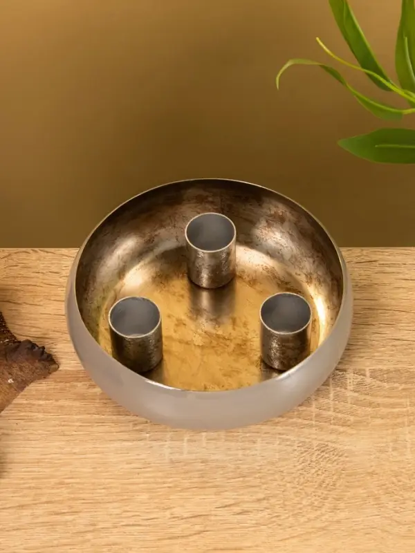 Подсвечник на 3 свечи на магнитах &laquo;Ковентри&raquo;, 13&times;13&times;4 см