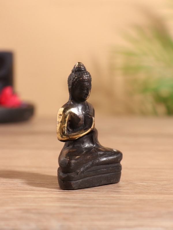 Сувенир бронза "Будда" 4х2х6 см
